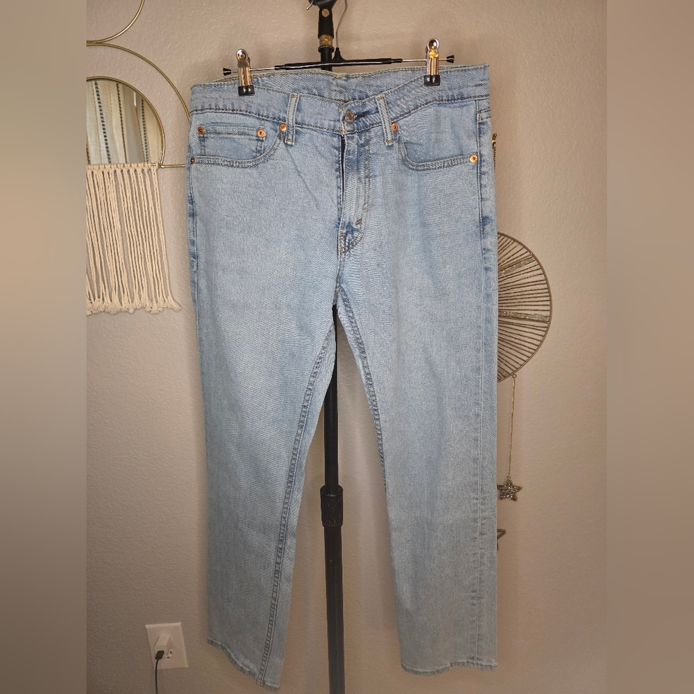 LevisMen's Straighy Leg Jeans in Light Blue